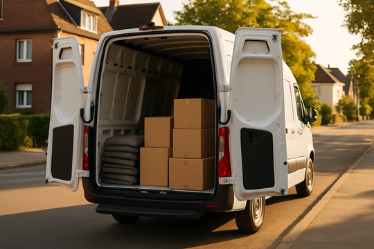 Express Möbeltransport Recklinghausen – weißer Mercedes Sprinter